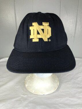 Vintage Notre Dame Hat Cap Snapback Fighting Irish University Square US Made